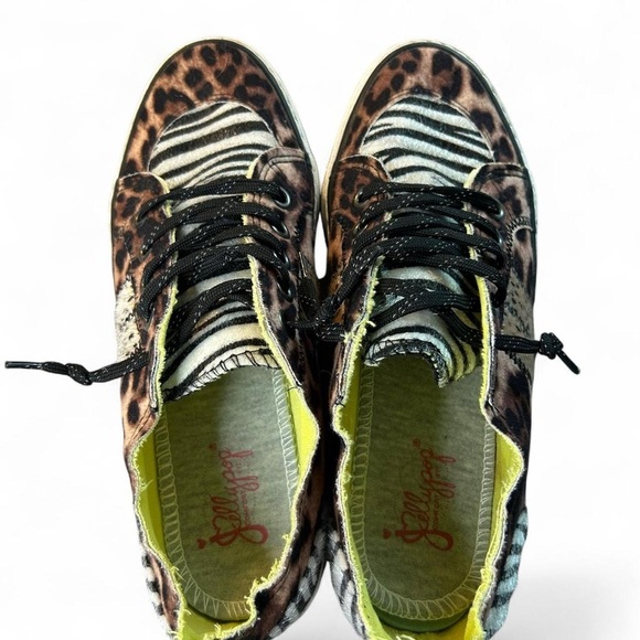 Jellypop Kory Animal Multifabric Stone Wash Sneakers Sz 8.5 - Picture 3 of 5